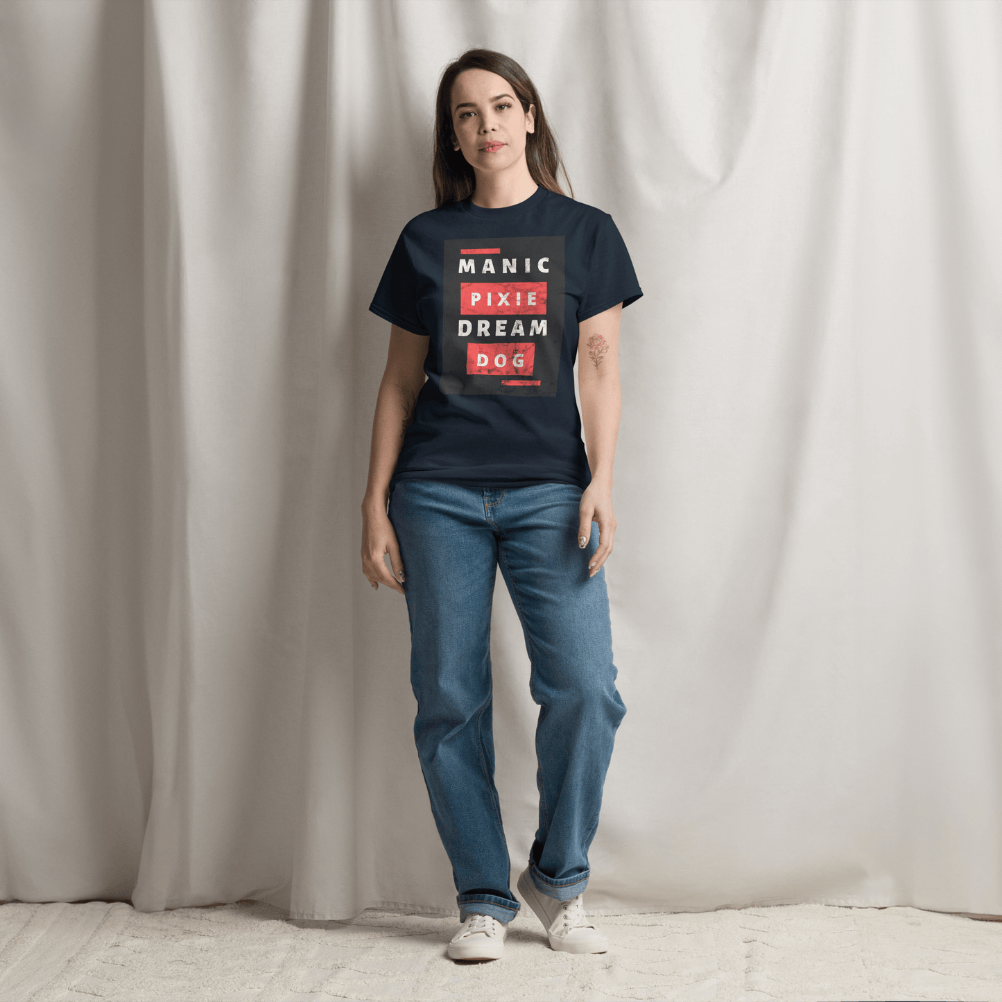 Manic Pixie Dream Dog T-Shirt – Bold Block Letter Design for Dog Lovers - THiNK LiKE A DOG®