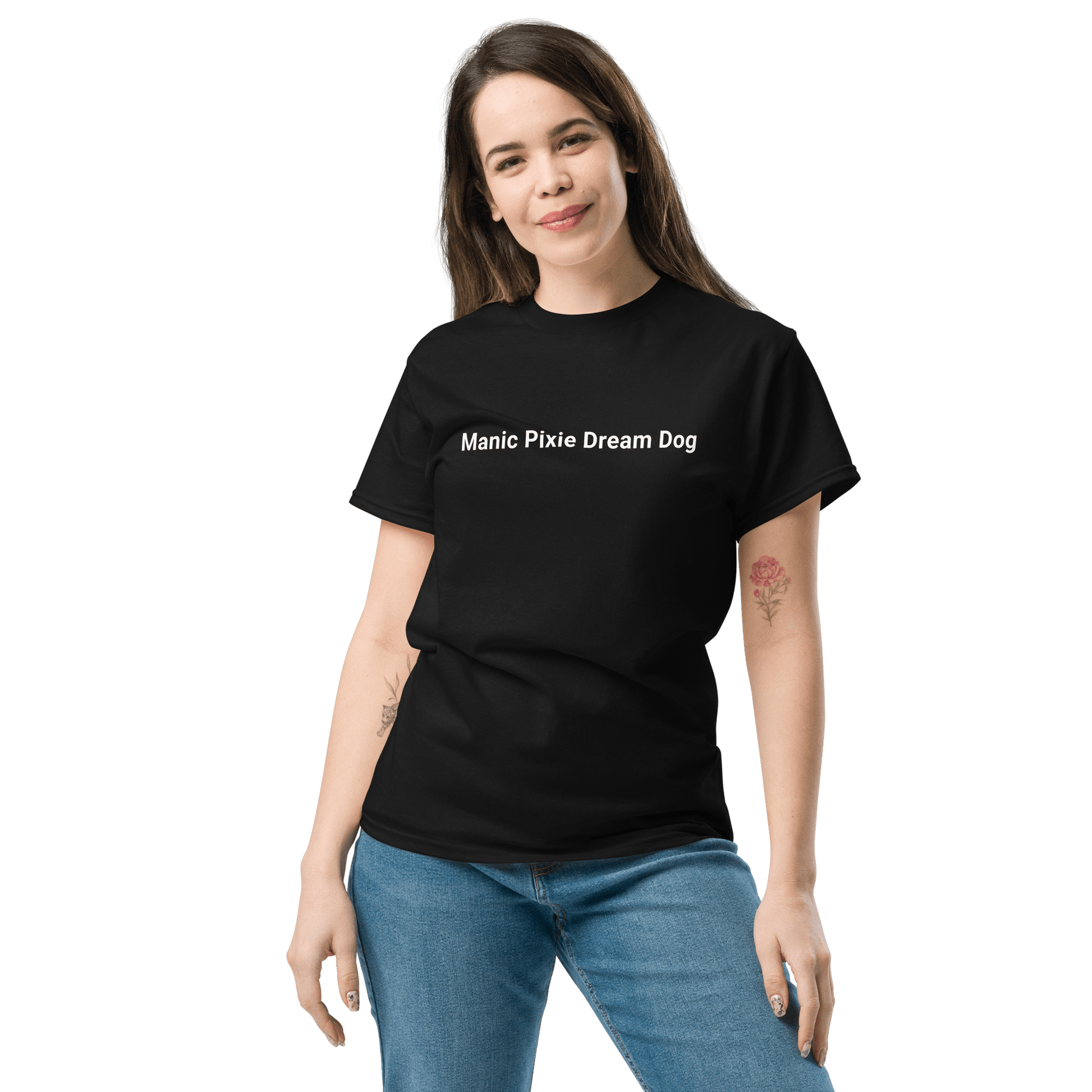 Manic Pixie Dream Dog T-Shirt – Simple Minimalist Dog Lover Design - THiNK LiKE A DOG®
