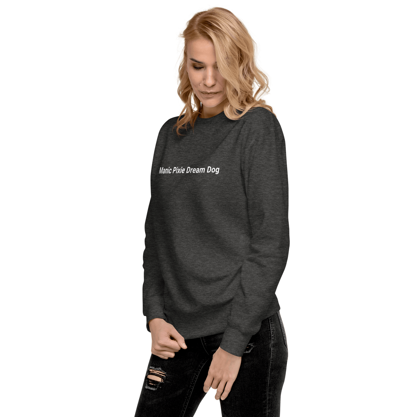 Minimalist Manic Pixie Dream Dog Sweatshirt – Simple & Stylish for Dog Lovers - THiNK LiKE A DOG®
