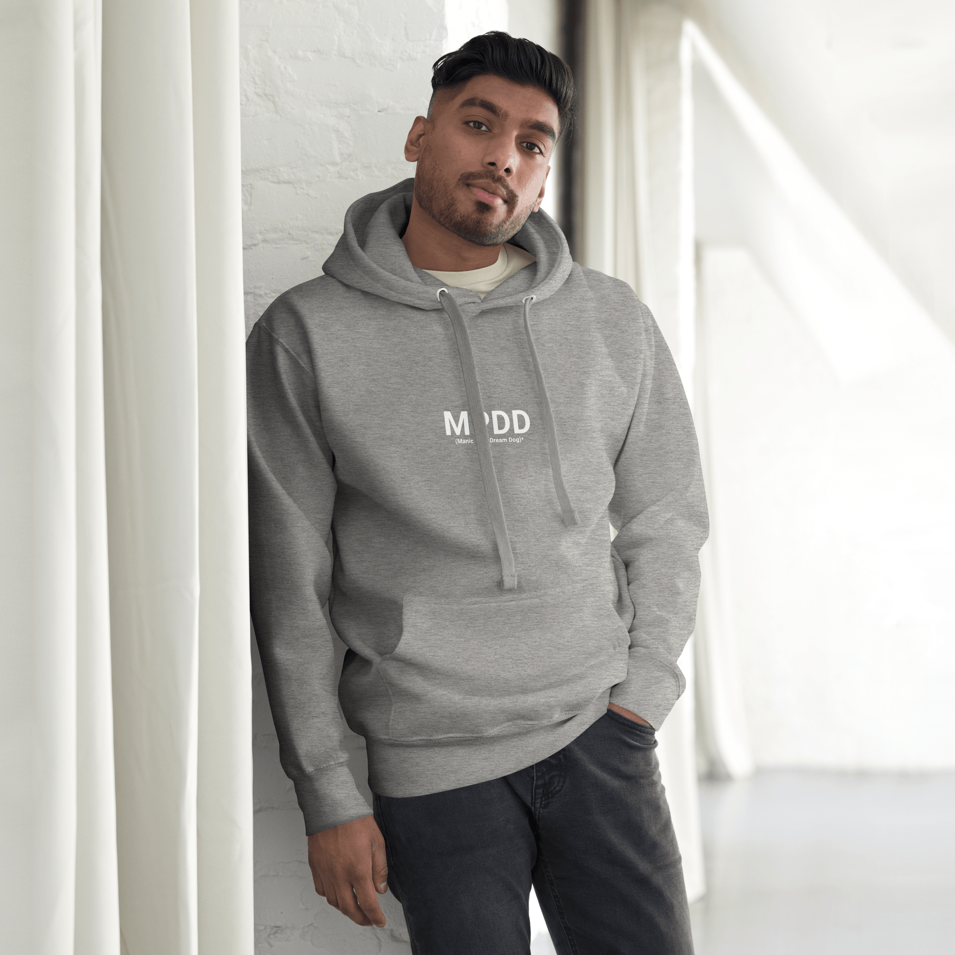 MPDD Hoodie (Manic Pixie Dream Dog) – Minimalist Dog - Themed Apparel - THiNK LiKE A DOG®
