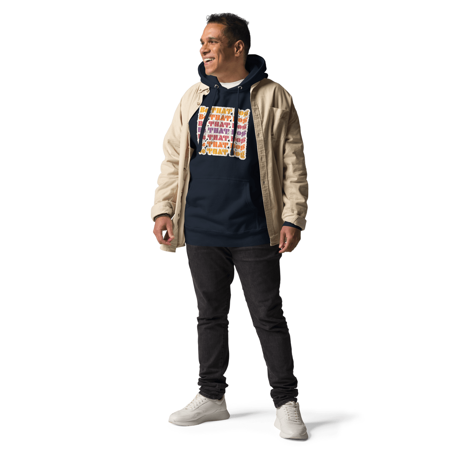 Retro Be THAT Dog Hoodie – ‘70s Style Unisex Dog Lover Hoodie - THiNK LiKE A DOG®