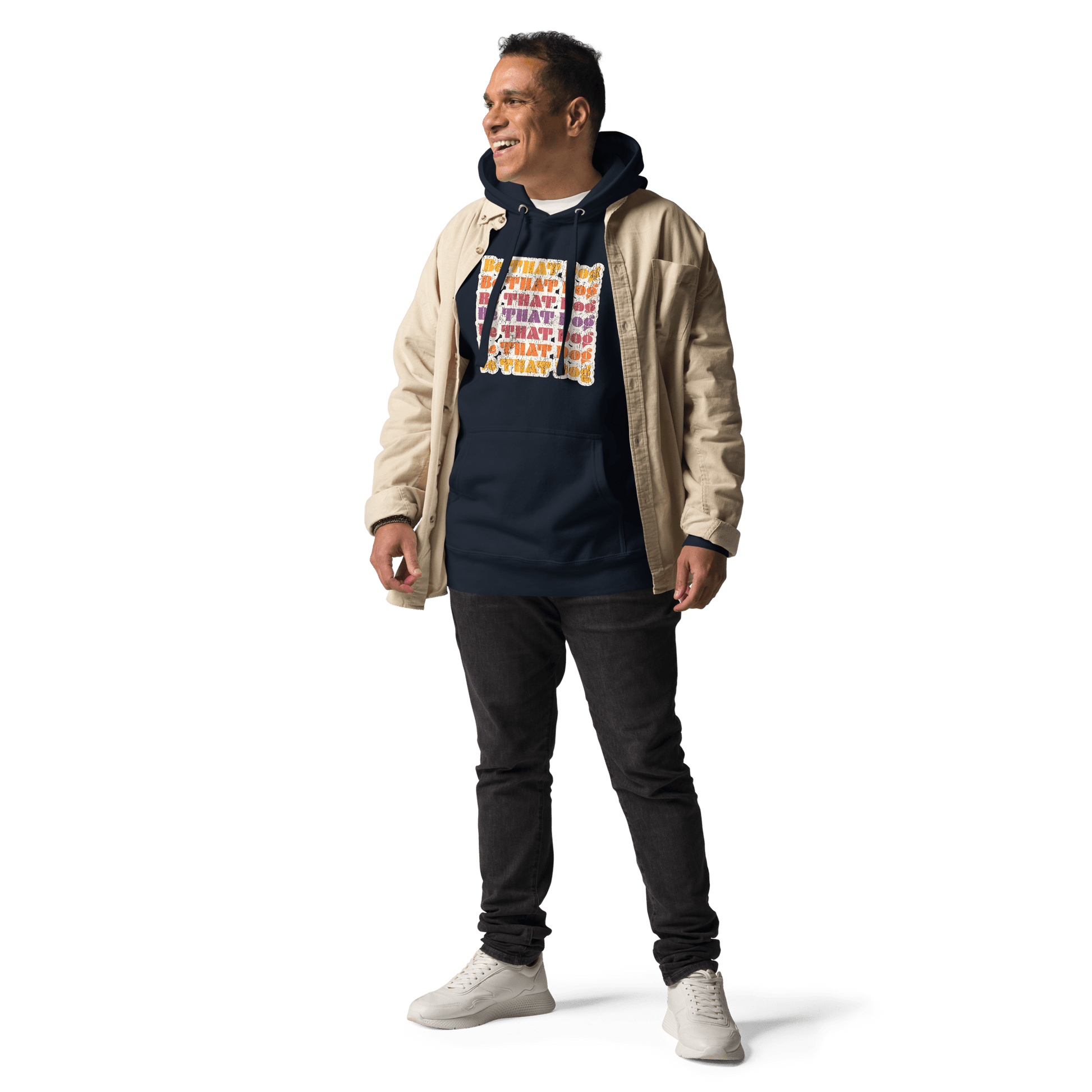 Retro Be THAT Dog Hoodie – ‘70s Style Unisex Dog Lover Hoodie - THiNK LiKE A DOG®