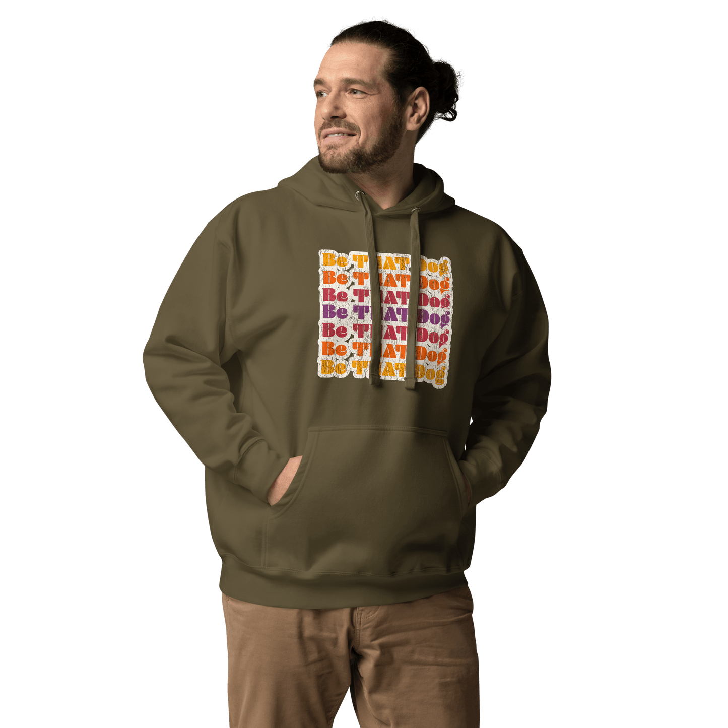 Retro Be THAT Dog Hoodie – ‘70s Style Unisex Dog Lover Hoodie - THiNK LiKE A DOG®