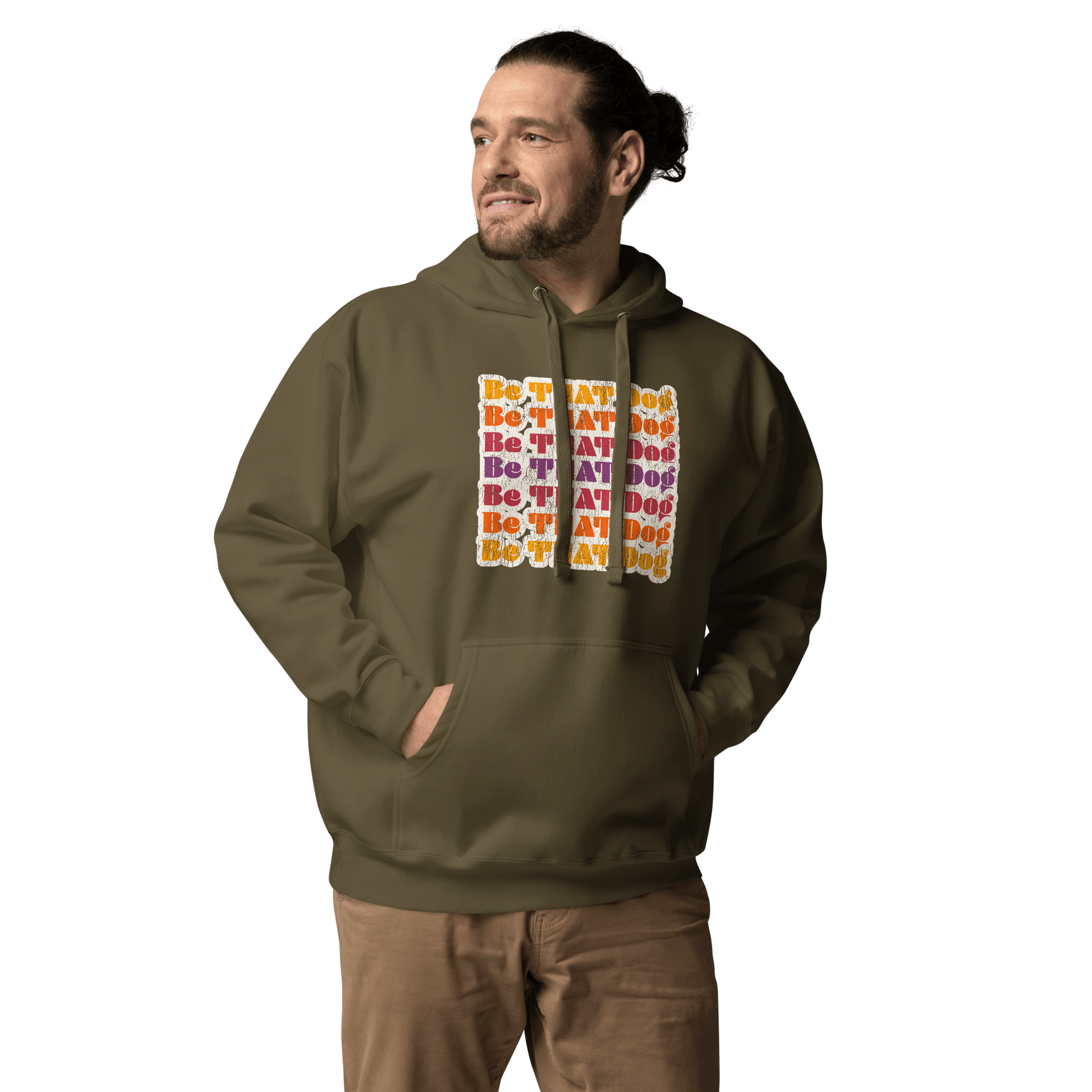 Retro Be THAT Dog Hoodie – ‘70s Style Unisex Dog Lover Hoodie - THiNK LiKE A DOG®