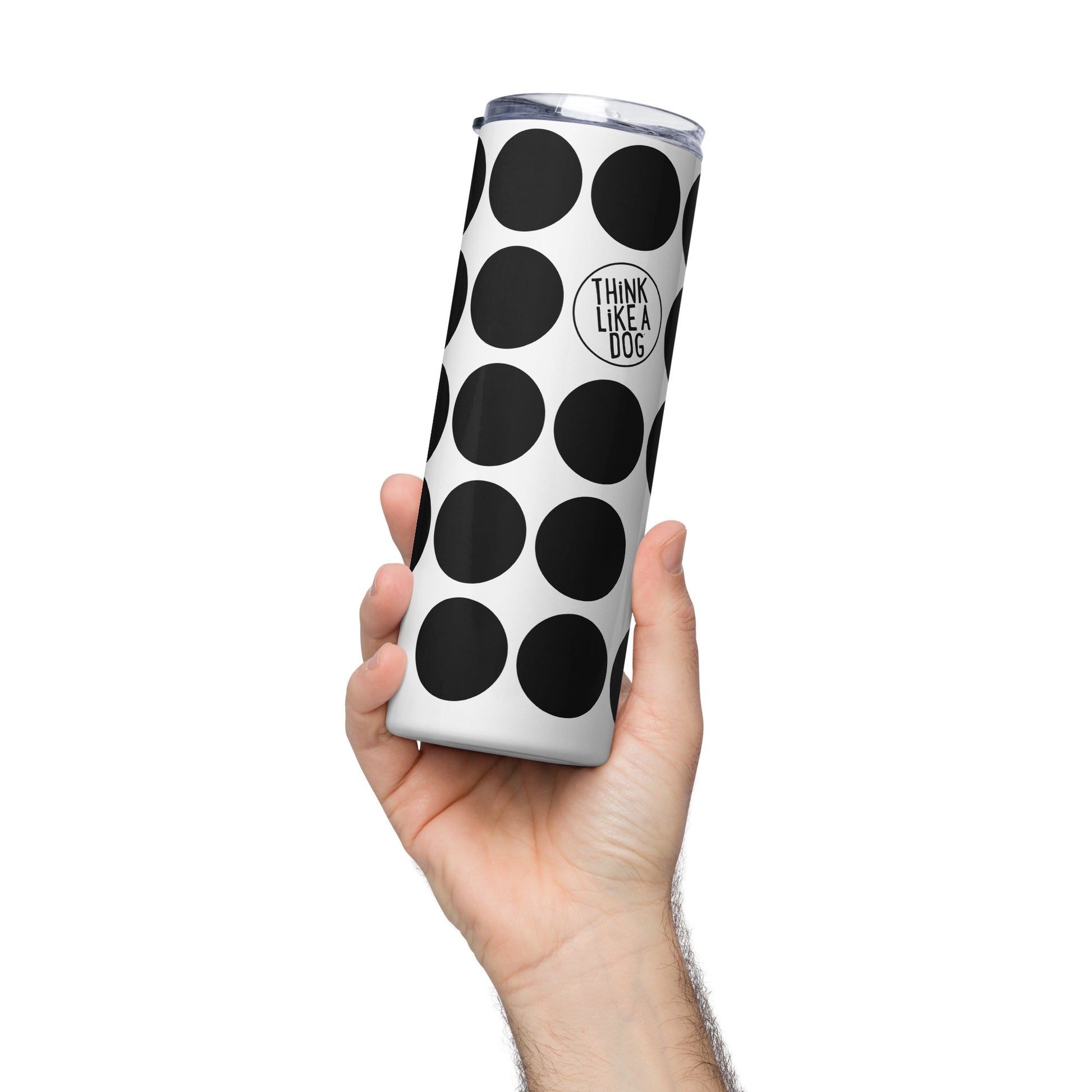 THiNK LiKE A DOG® Black Spots on White Stainless Steel Tumbler - THiNK LiKE A DOG®