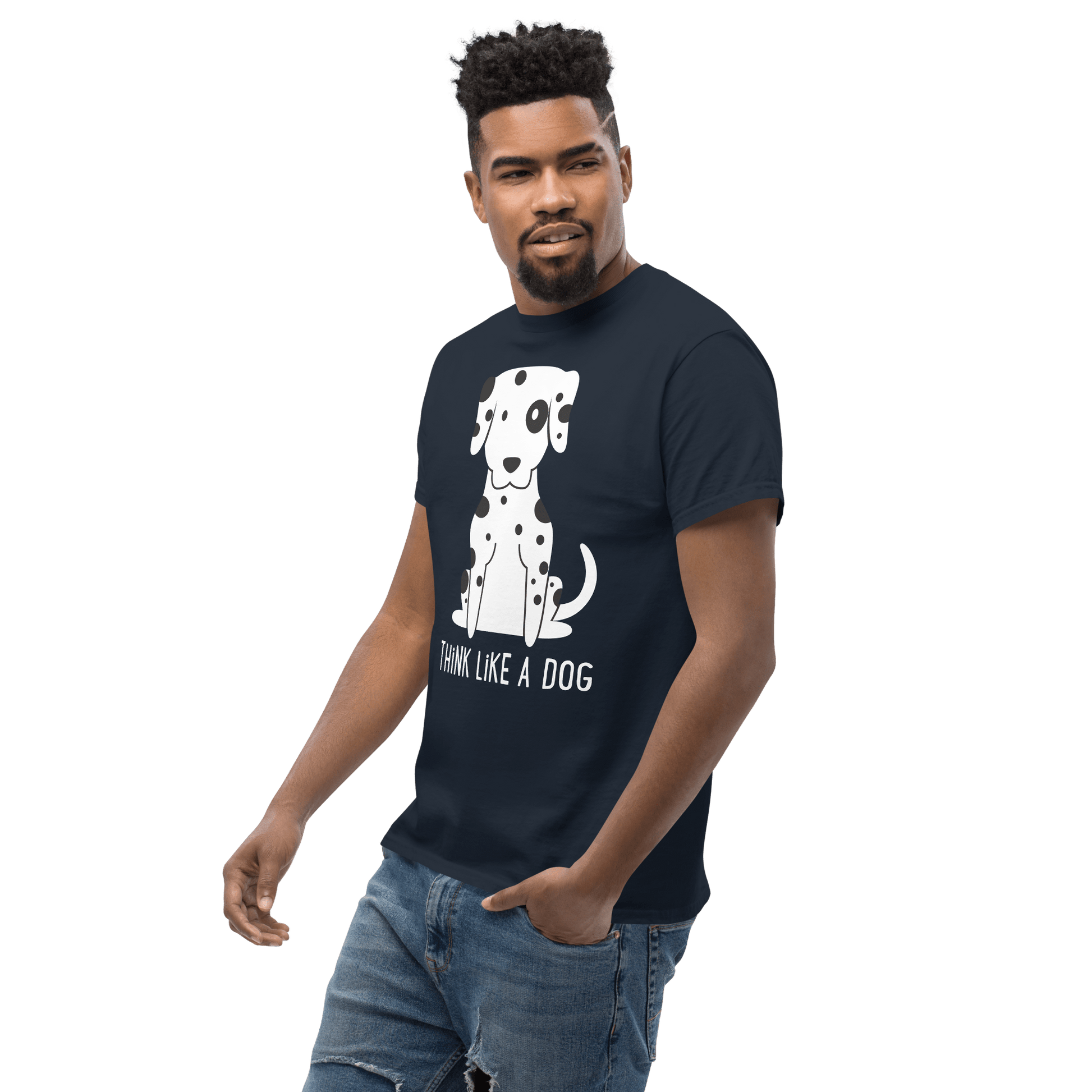 THiNK LiKE A DOG Classic Dalmatian Tee – Cute & Quirky Dog Lover Shirt - THiNK LiKE A DOG®