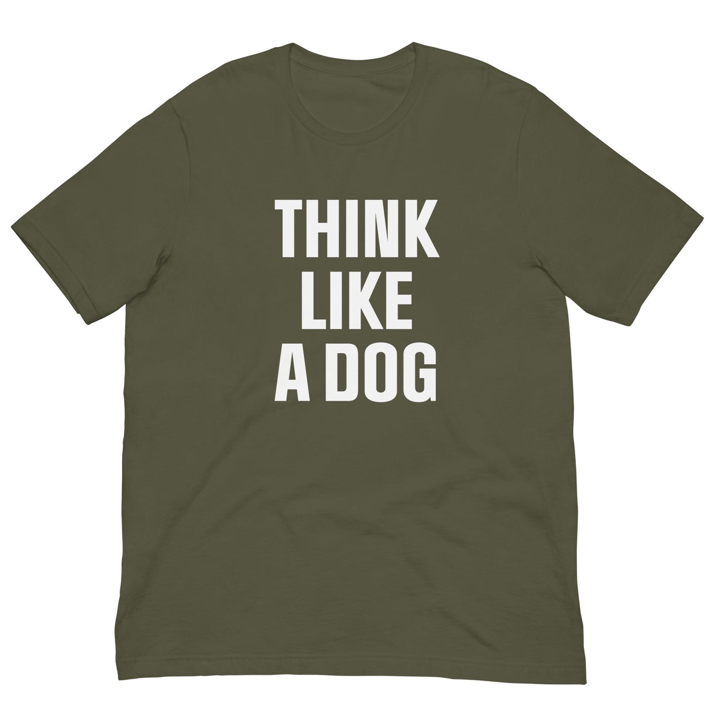 Think Like a Dog T-Shirt | Bold Black Tee for Dog Lovers & Mindful Living - THiNK LiKE A DOG®