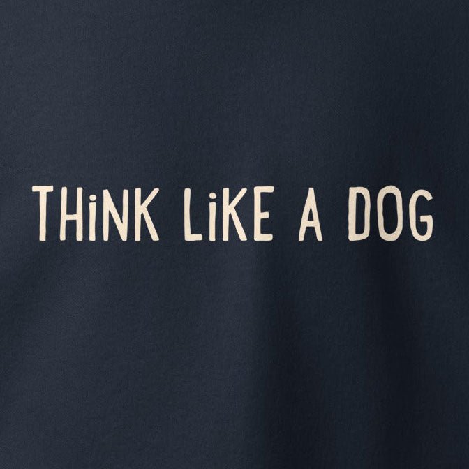 THiNK LiKE A DOG Unisex Premium Hoodie with Logo - Cute Dog Apparel - THiNK LiKE A DOG®