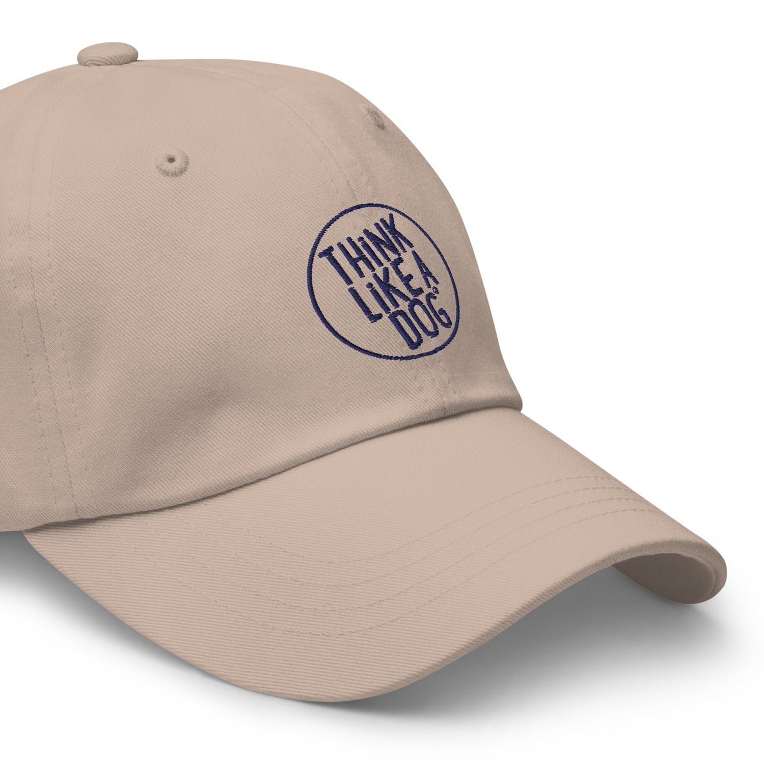 THiNK LiKE A DOG® Navy Dad Hat – Circle Logo Cap & Accessories - THiNK LiKE A DOG®