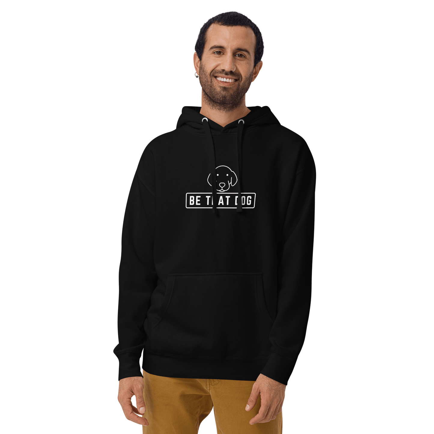 Be THAT Dog Minimalist Hoodie – Sleek & Cozy Dog Lover Sweatshirt - THiNK LiKE A DOG®