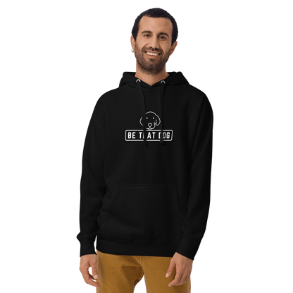 Be THAT Dog Minimalist Hoodie – Sleek & Cozy Dog Lover Sweatshirt - THiNK LiKE A DOG®