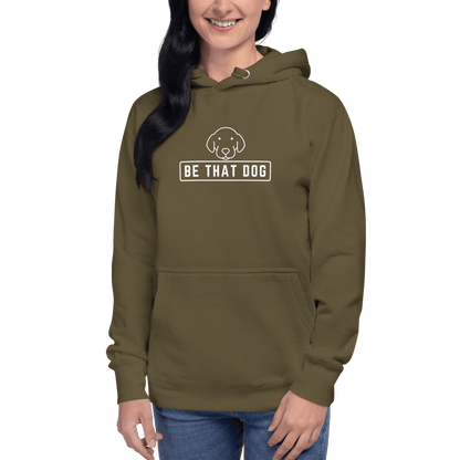 Be THAT Dog Minimalist Hoodie – Sleek & Cozy Dog Lover Sweatshirt - THiNK LiKE A DOG®