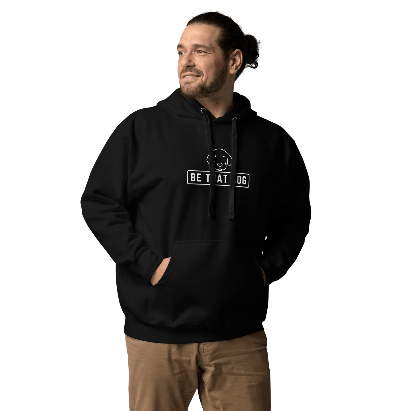 Be THAT Dog Minimalist Hoodie – Sleek & Cozy Dog Lover Sweatshirt - THiNK LiKE A DOG®