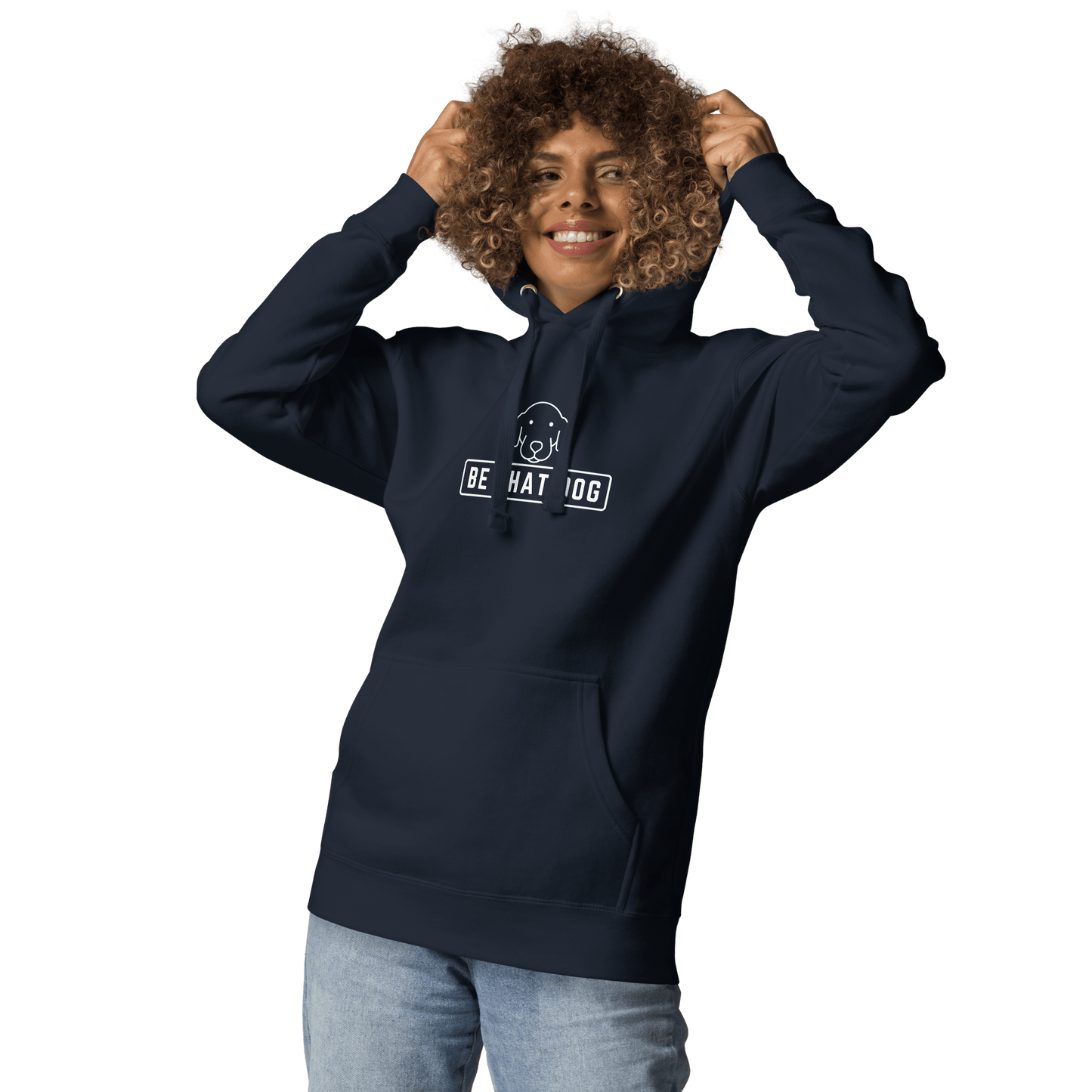 Be THAT Dog Minimalist Hoodie – Sleek & Cozy Dog Lover Sweatshirt - THiNK LiKE A DOG®