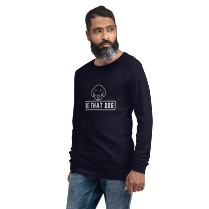 Be THAT Dog Minimalist Long Sleeve Tee – Sleek & Stylish Dog Lover Shirt - THiNK LiKE A DOG®