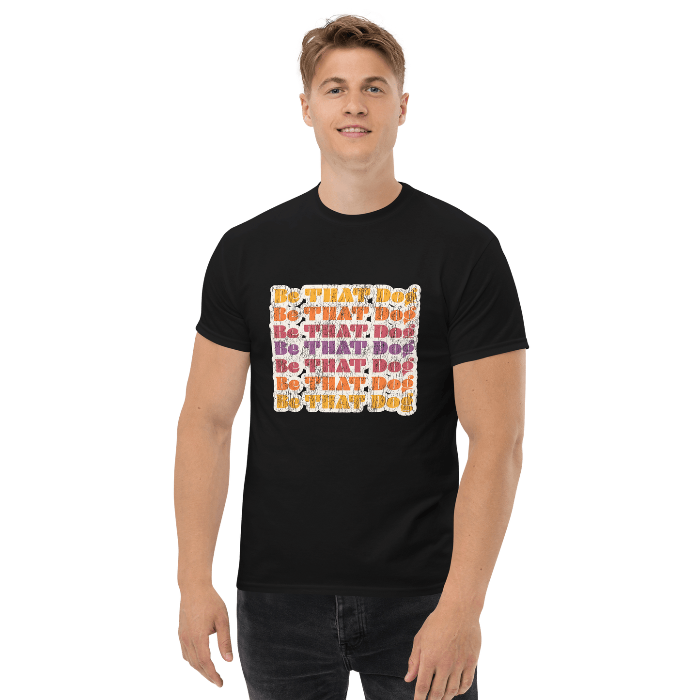 Be That Dog Retro Unisex Tee – ‘70s - Inspired Funny Dog Lover Shirt - THiNK LiKE A DOG®