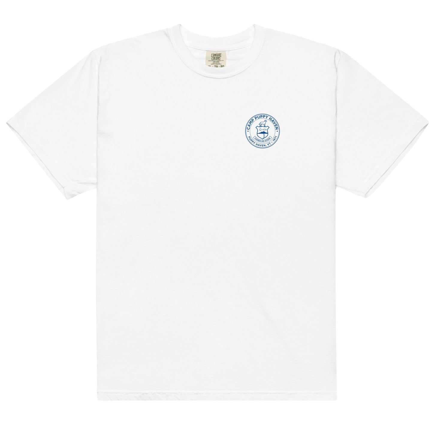 Camp Puppy Haven Badge Tee | THiNK LiKE A DOG® - THiNK LiKE A DOG®