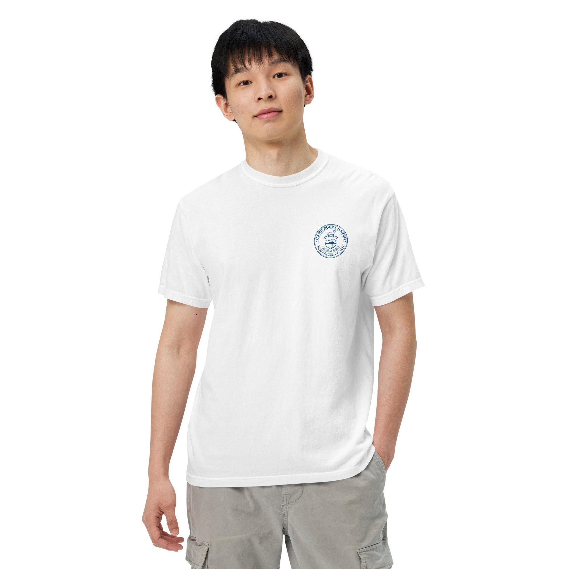 Camp Puppy Haven Badge Tee | THiNK LiKE A DOG® - THiNK LiKE A DOG®