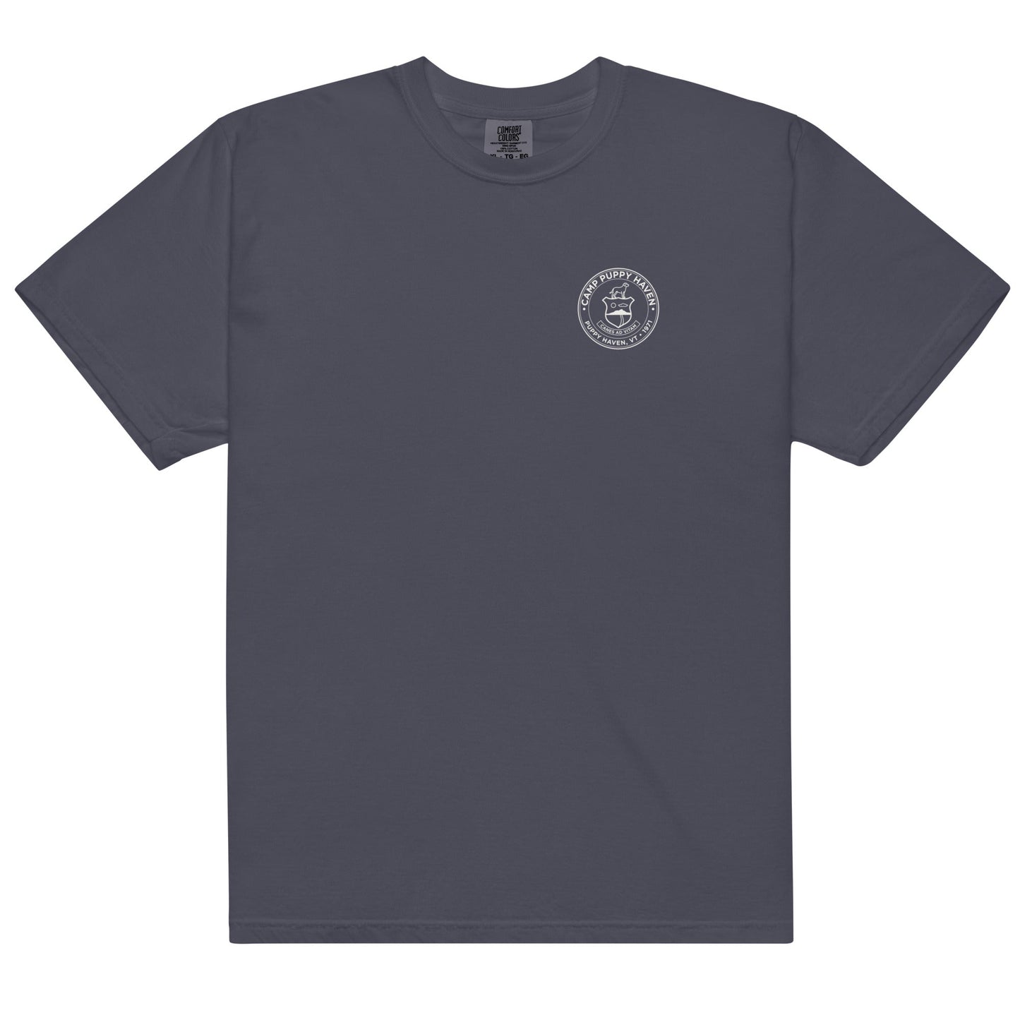 Camp Puppy Haven Badge Tee | THiNK LiKE A DOG® - THiNK LiKE A DOG®