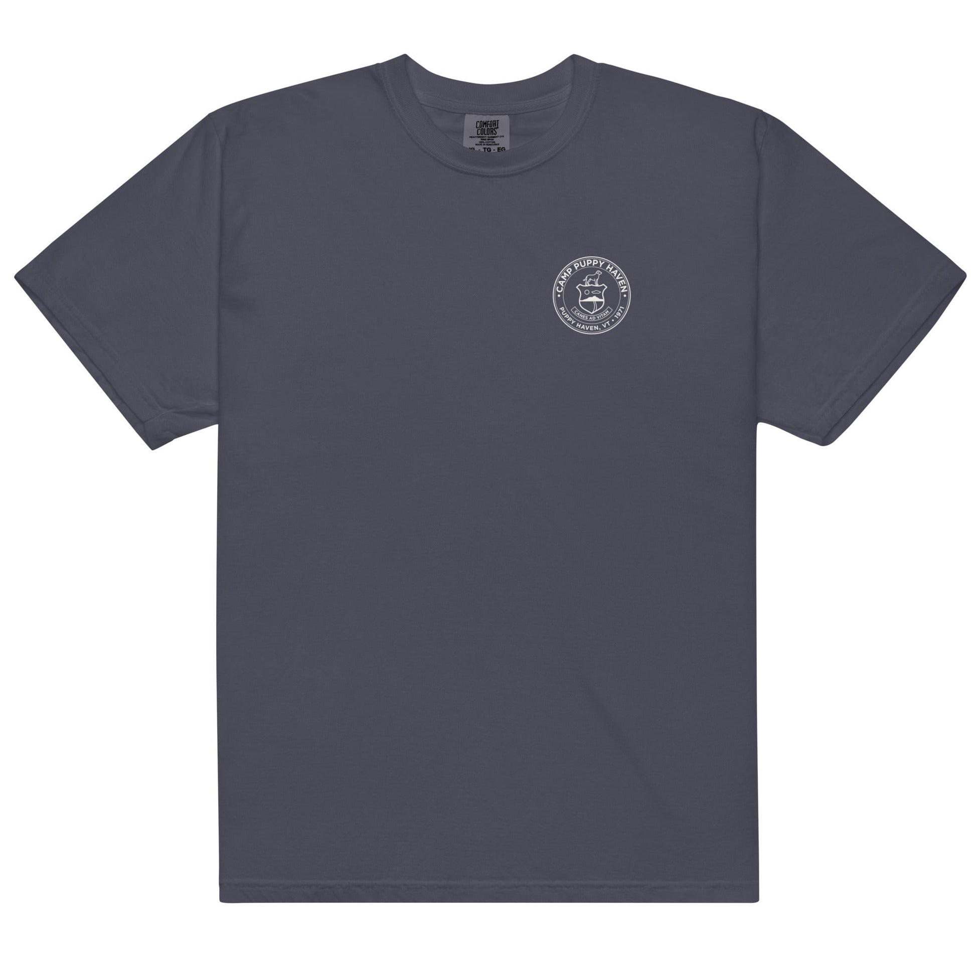 Camp Puppy Haven Badge Tee | THiNK LiKE A DOG® - THiNK LiKE A DOG®