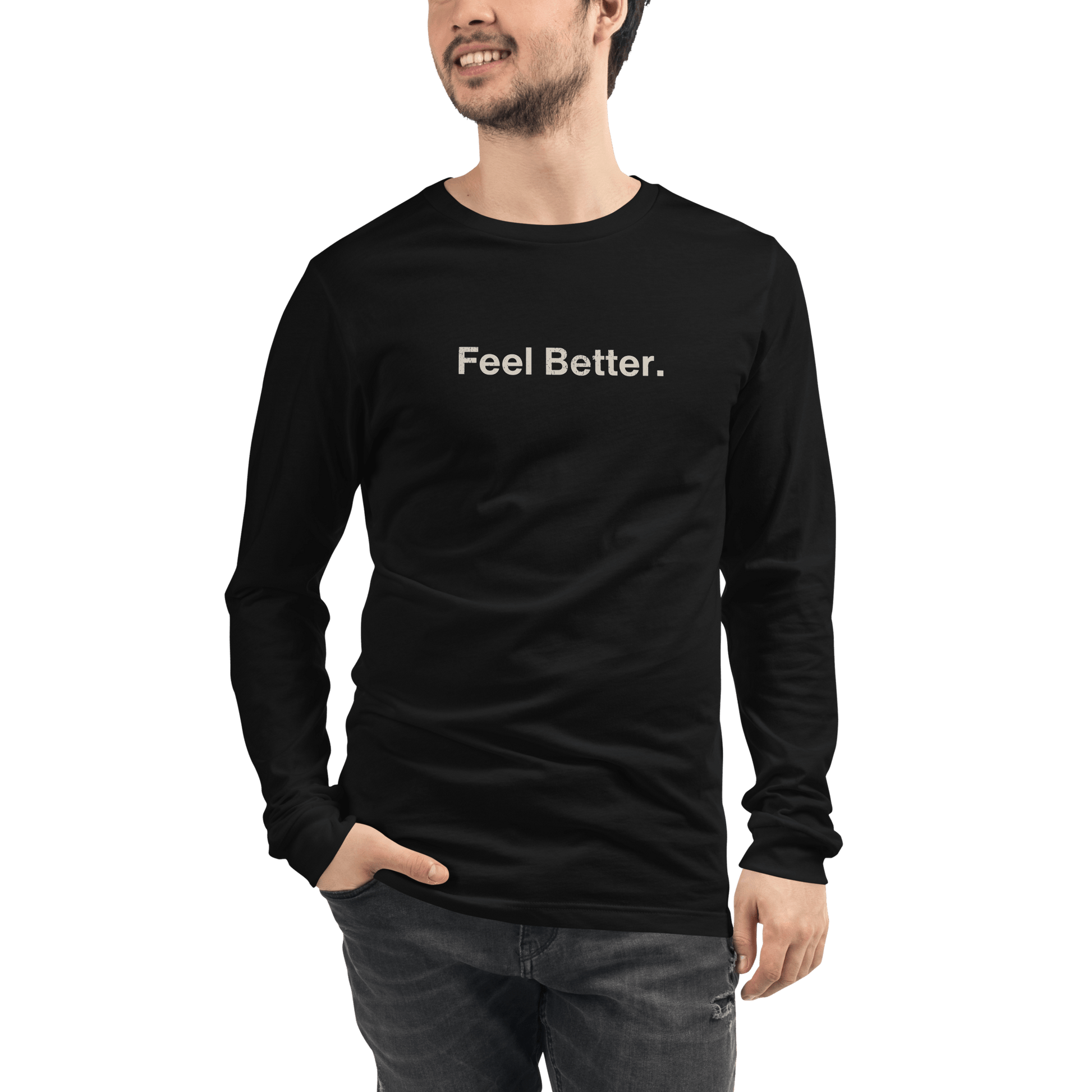 Feel Better Dog Lover Long Sleeve Tee – Comfort and Style for Pet Parents - THiNK LiKE A DOG®