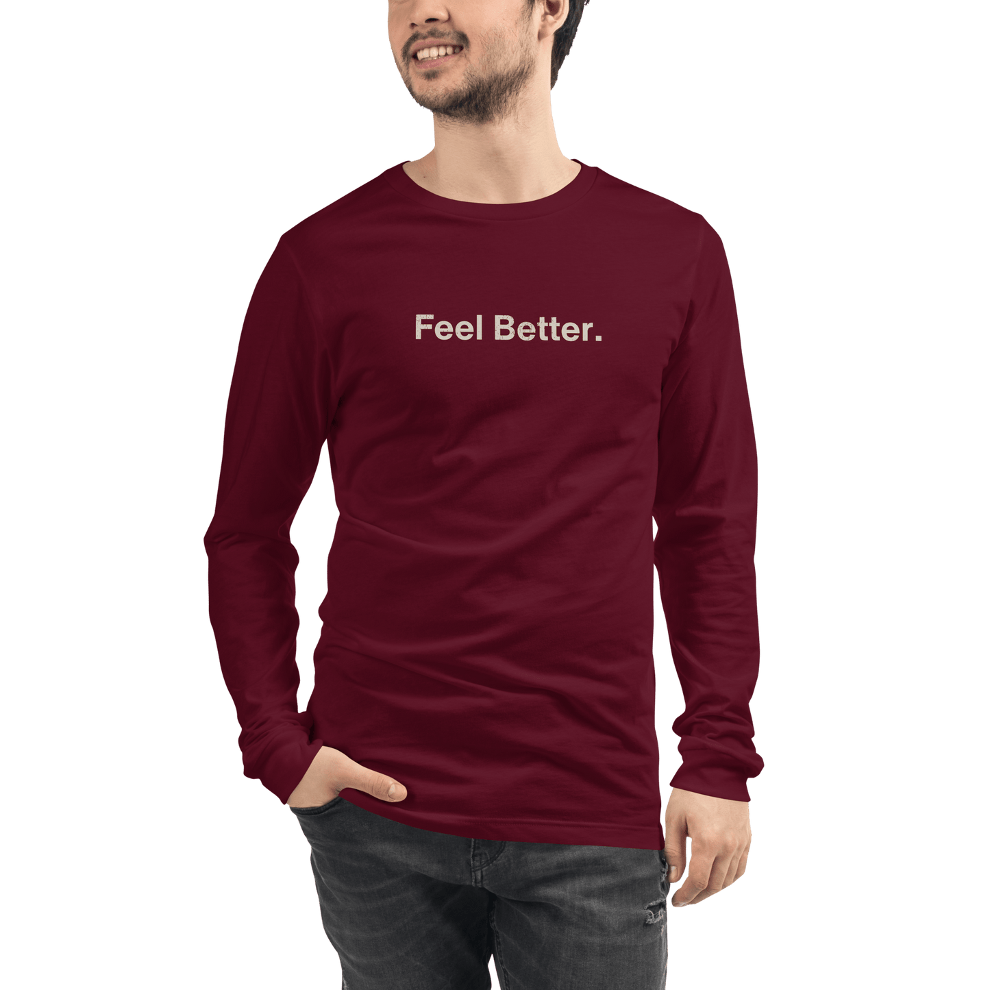 Feel Better Dog Lover Long Sleeve Tee – Comfort and Style for Pet Parents - THiNK LiKE A DOG®