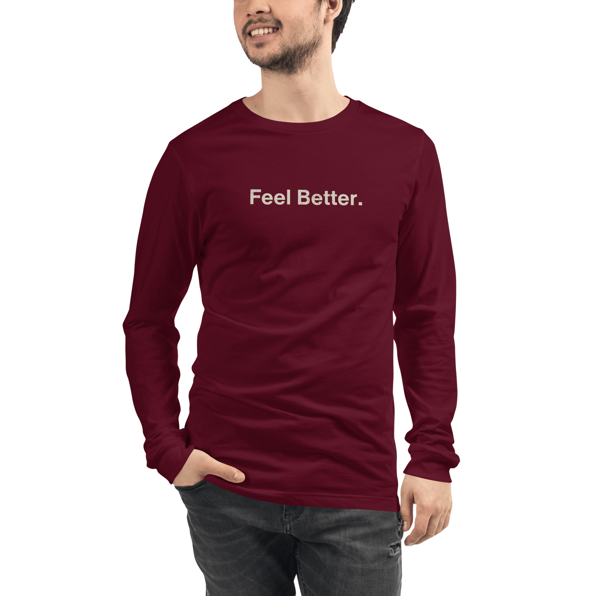 Feel Better Dog Lover Long Sleeve Tee – Comfort and Style for Pet Parents - THiNK LiKE A DOG®