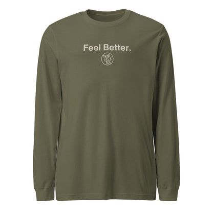 Feel Better Dog Lover Long Sleeve Tee – Comfort & Style for Pet Owners - THiNK LiKE A DOG®