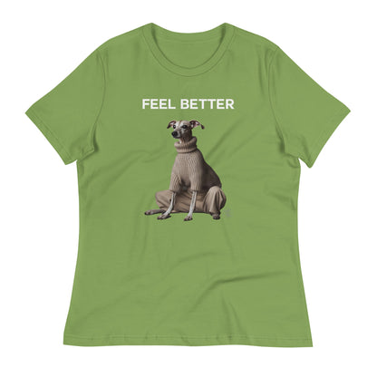 Feel Better Women's Relaxed T-Shirt | Francine Dog - Themed Apparel - THiNK LiKE A DOG®