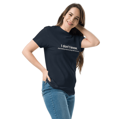 Funny Dog Shirt - "Just Doing What My Dog Tells Me" | Unique Dog Apparel - THiNK LiKE A DOG®