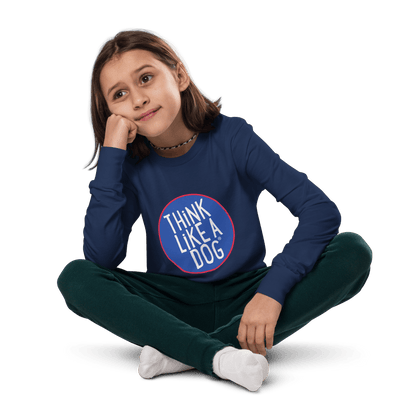 Kids' Think Like A Dog NASA - Style Long Sleeve Tee – Fun & Quirky Dog Apparel - THiNK LiKE A DOG®