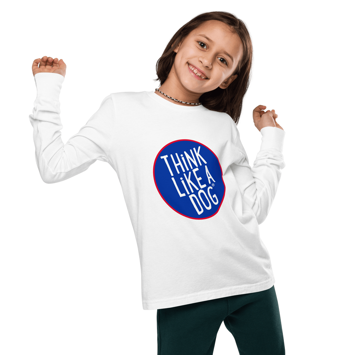 Kids' Think Like A Dog NASA - Style Long Sleeve Tee – Fun & Quirky Dog Apparel - THiNK LiKE A DOG®