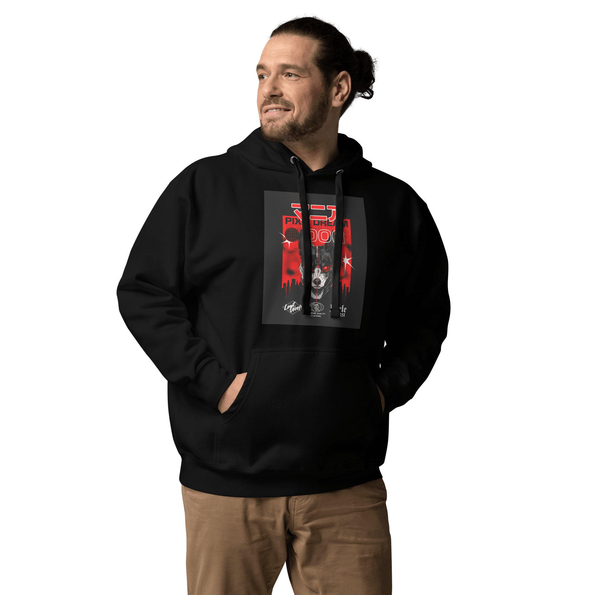 Manic Pixie Dream Dog Kanji Hoodie – Stylish Dog - Themed Apparel - THiNK LiKE A DOG®