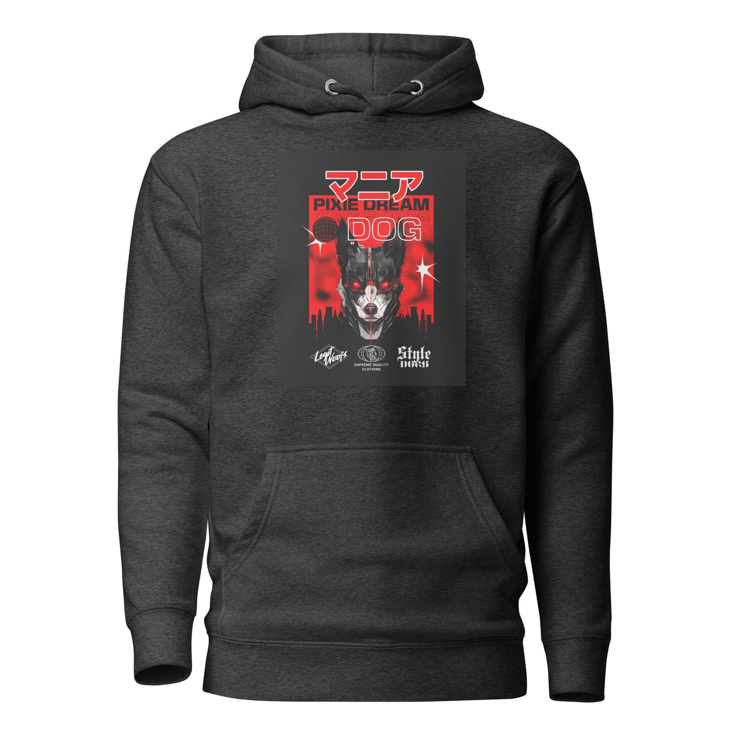 Manic Pixie Dream Dog Kanji Hoodie – Stylish Dog - Themed Apparel with Unique Design - THiNK LiKE A DOG®