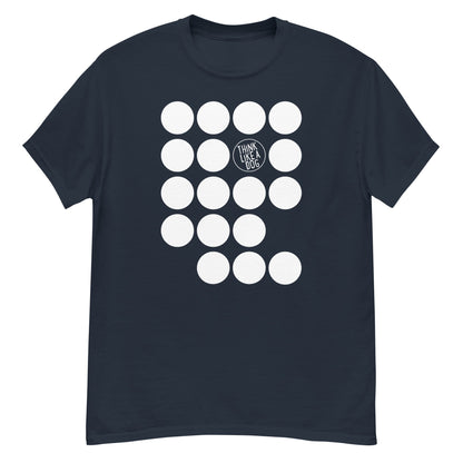 Men's Classic Tee - The Mod Cons Collection - White Field of Spots - THiNK LiKE A DOG®
