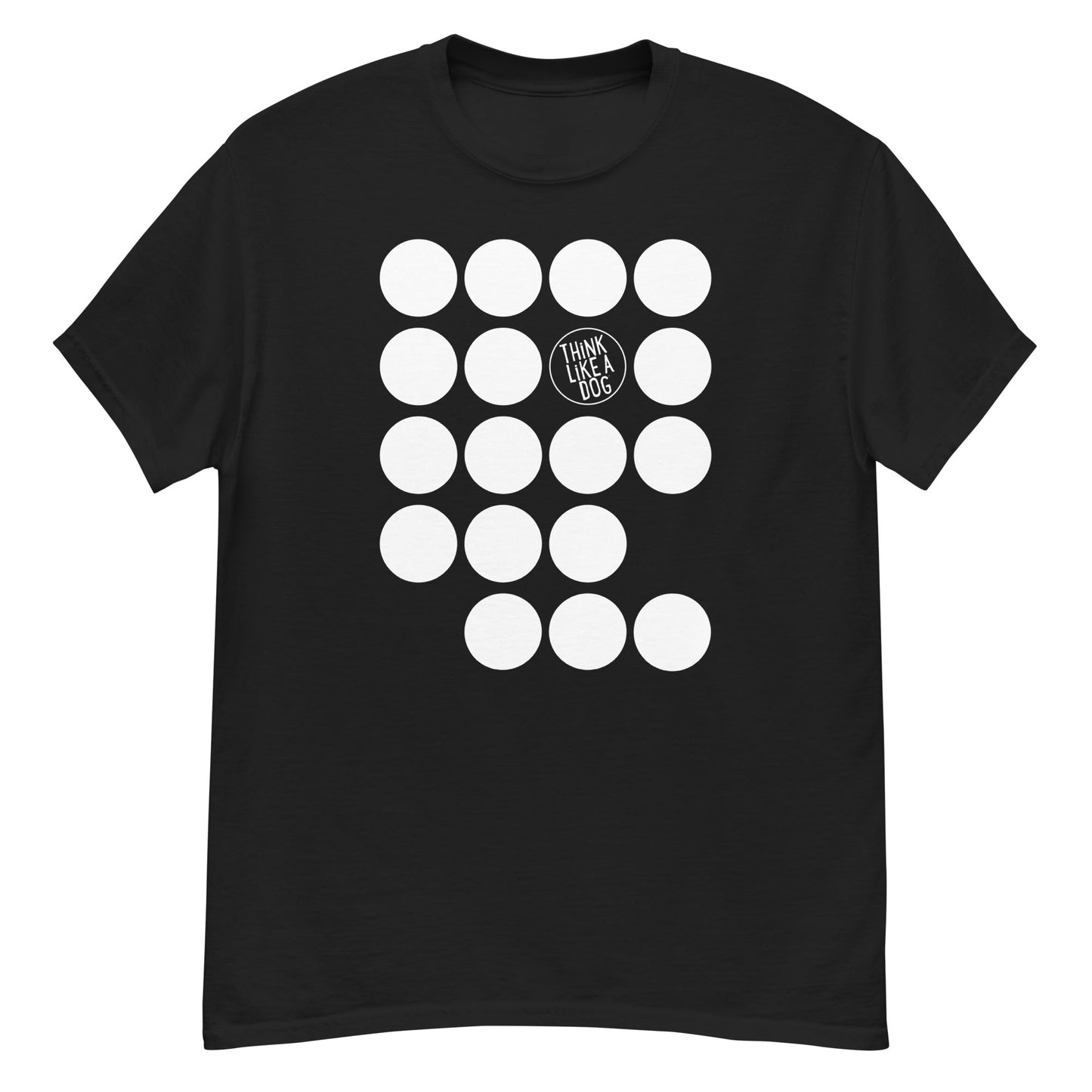 Men's Classic Tee - The Mod Cons Collection - White Field of Spots - THiNK LiKE A DOG®