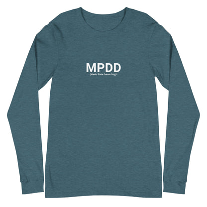 Minimalist Dog - Themed Shirt – MPDD (Manic Pixie Dream Dog) Long Sleeve Tee - THiNK LiKE A DOG®