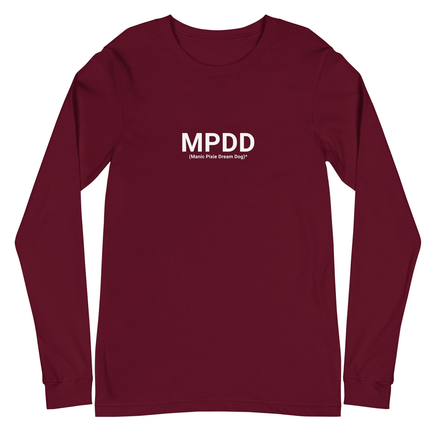 Minimalist Dog - Themed Shirt – MPDD (Manic Pixie Dream Dog) Long Sleeve Tee - THiNK LiKE A DOG®