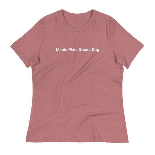 MPDD Women's Relaxed T-Shirt – Simple Dog - Themed Minimalist Apparel - THiNK LiKE A DOG®