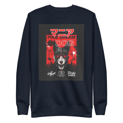 Stylish Manic Pixie Dream Dog Sweatshirt with Kanji Design for Dog Lovers - THiNK LiKE A DOG®