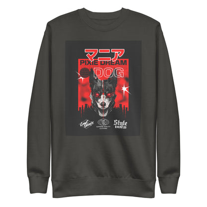 Stylish Manic Pixie Dream Dog Sweatshirt with Kanji Design for Dog Lovers - THiNK LiKE A DOG®