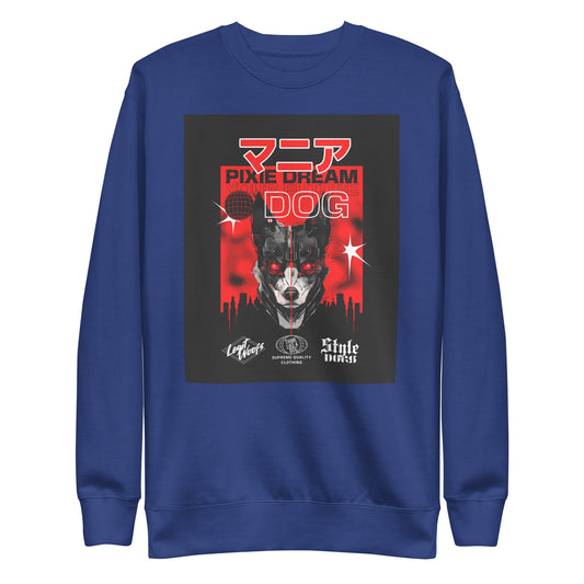 Stylish Manic Pixie Dream Dog Sweatshirt with Kanji Design for Dog Lovers - THiNK LiKE A DOG®