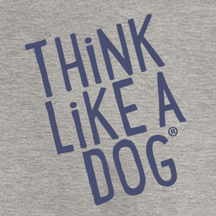 Think Like a Dog Hoodie – Carbon Grey & Navy Logo Comfort - THiNK LiKE A DOG®