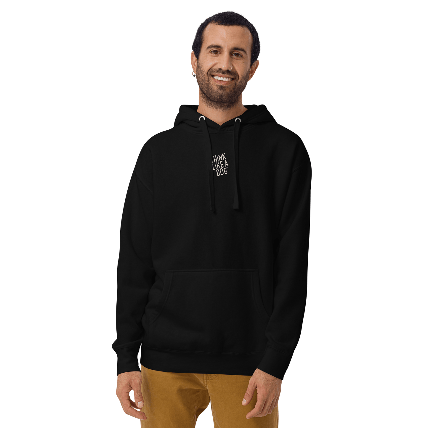 THiNK LiKE A DOG Hoodie – Minimalist Logo, Cozy & Stylish for Dog Lovers - THiNK LiKE A DOG®