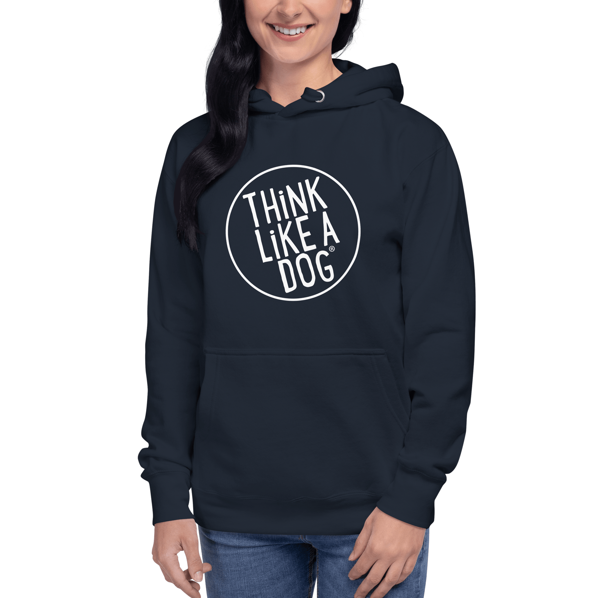 THiNK LiKE A DOG Premium Hoodie | Cozy Dog Lover Sweatshirt - THiNK LiKE A DOG®