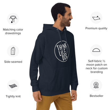 THiNK LiKE A DOG Premium Hoodie | Cozy Dog Lover Sweatshirt - THiNK LiKE A DOG®