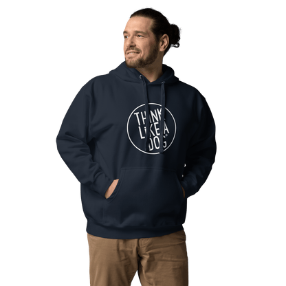 THiNK LiKE A DOG Premium Hoodie | Cozy Dog Lover Sweatshirt - THiNK LiKE A DOG®