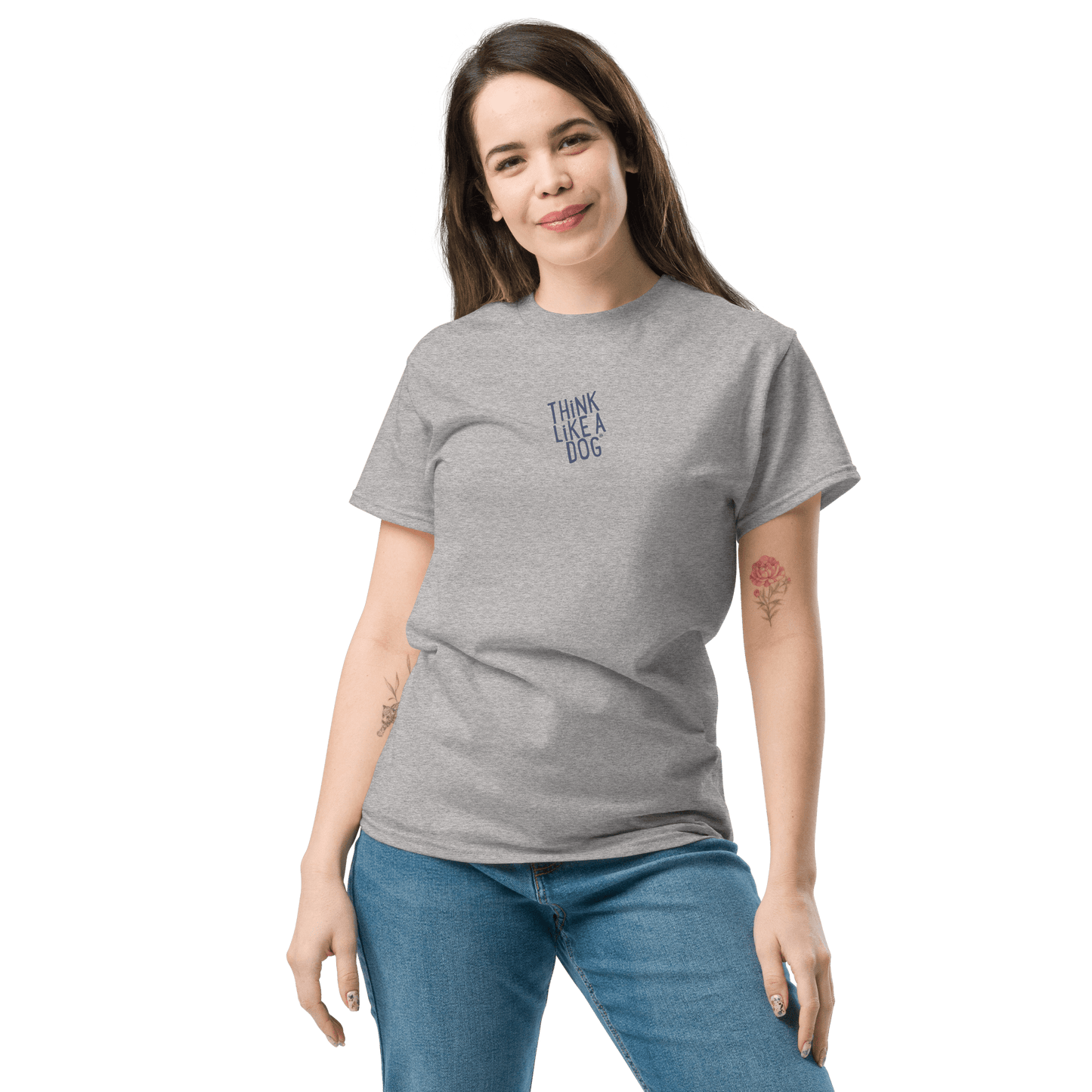 THiNK LiKE A DOG T-Shirt – Minimalist & Inspirational Dog Lover Tee - THiNK LiKE A DOG®