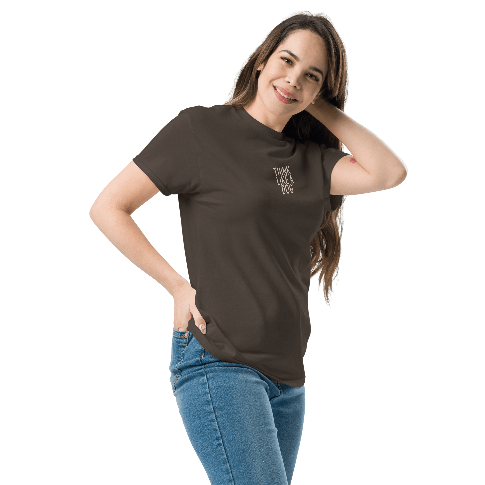 THiNK LiKE A DOG T-Shirt – Minimalist & Inspirational Pet Lover Tee - THiNK LiKE A DOG®