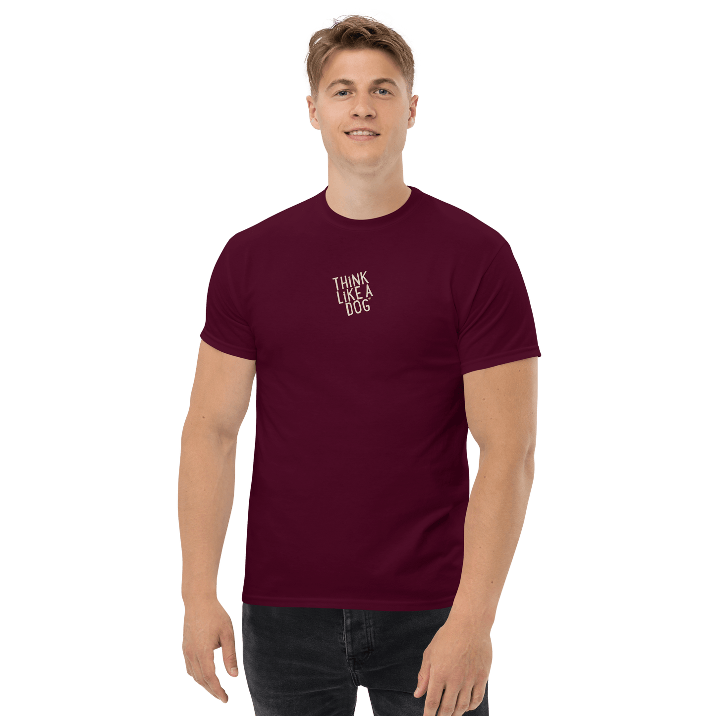 THiNK LiKE A DOG T-Shirt – Minimalist & Inspirational Pet Lover Tee - THiNK LiKE A DOG®